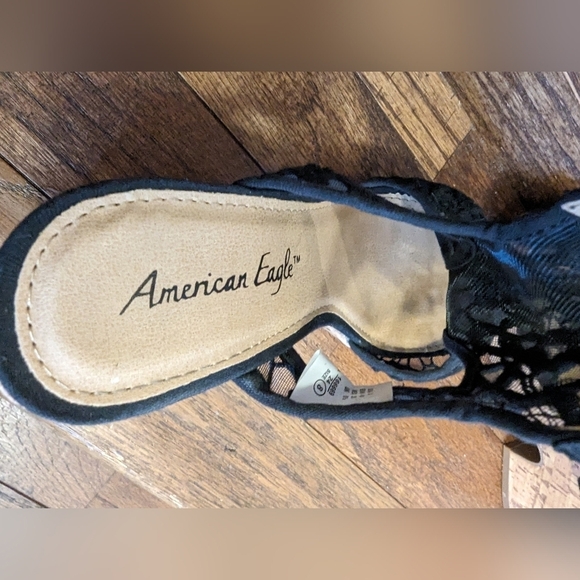 American Eagle Platform Lace cork wedges shoes Size 8 - Picture 7 of 10